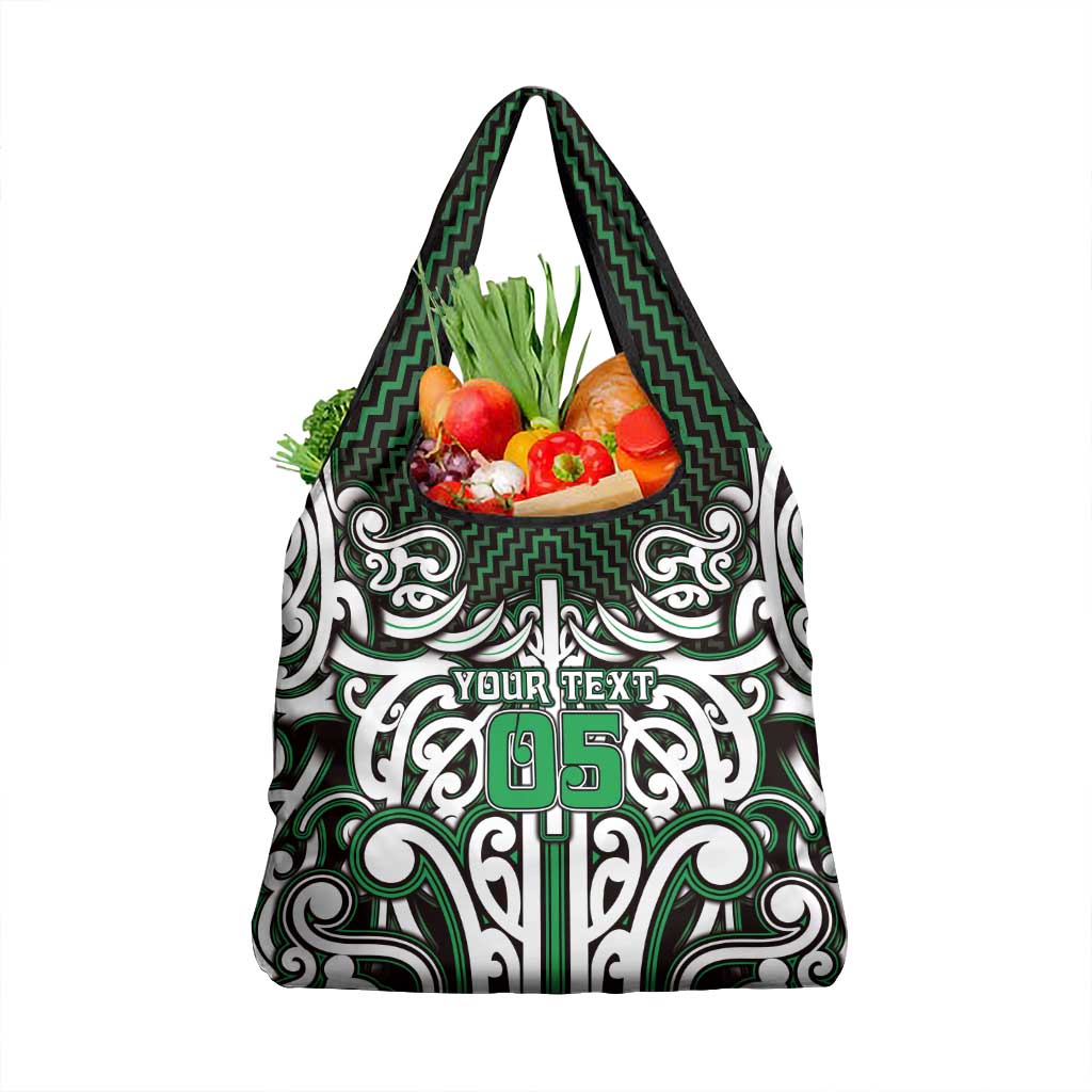 Custom Aotearoa Ngai Tahu Grocery Bag Maori Tribal Pattern Mix Poutama