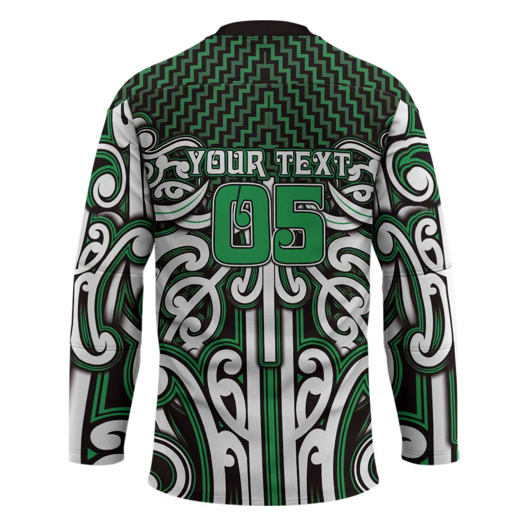 Custom Aotearoa Ngai Tahu Hockey Jersey Maori Tribal Pattern Mix Poutama LT05 - Polynesian Pride