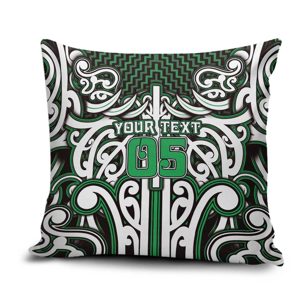 Custom Aotearoa Ngai Tahu Pillow Cover Maori Tribal Pattern Mix Poutama