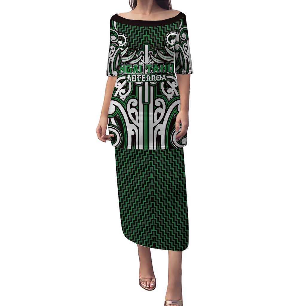 Custom Aotearoa Ngai Tahu Puletasi Maori Tribal Pattern Mix Poutama