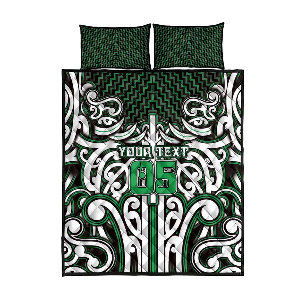 Custom Aotearoa Ngai Tahu Quilt Bed Set Maori Tribal Pattern Mix Poutama