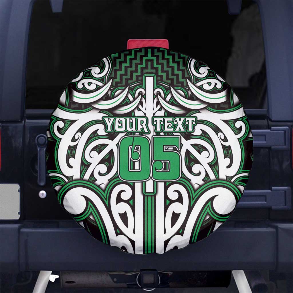 Custom Aotearoa Ngai Tahu Spare Tire Cover Maori Tribal Pattern Mix Poutama