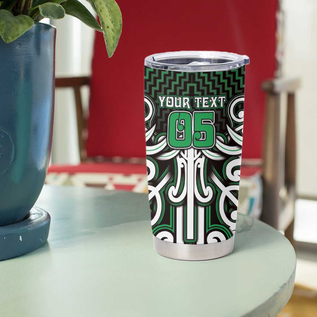 Custom Aotearoa Ngai Tahu Tumbler Cup Maori Tribal Pattern Mix Poutama