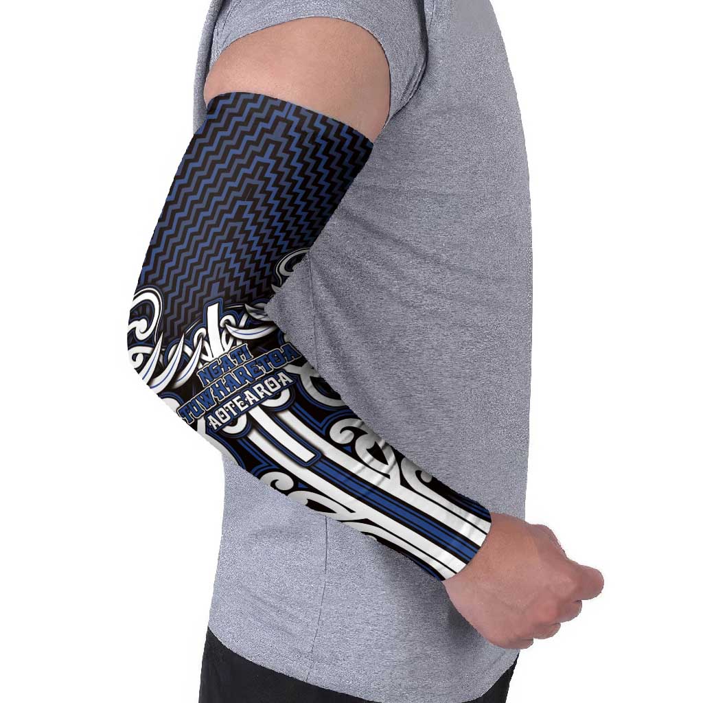 Custom Aotearoa Ngati Tuwharetoa Arm Sleeves Maori Tribal Pattern Mix Poutama LT05 - Polynesian Pride