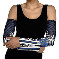 Custom Aotearoa Ngati Tuwharetoa Arm Sleeves Maori Tribal Pattern Mix Poutama LT05 - Polynesian Pride