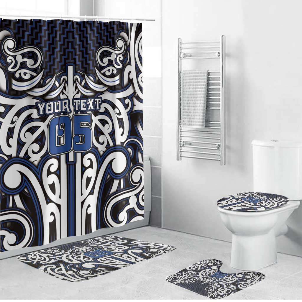 Custom Aotearoa Ngati Tuwharetoa Bathroom Set Maori Tribal Pattern Mix Poutama