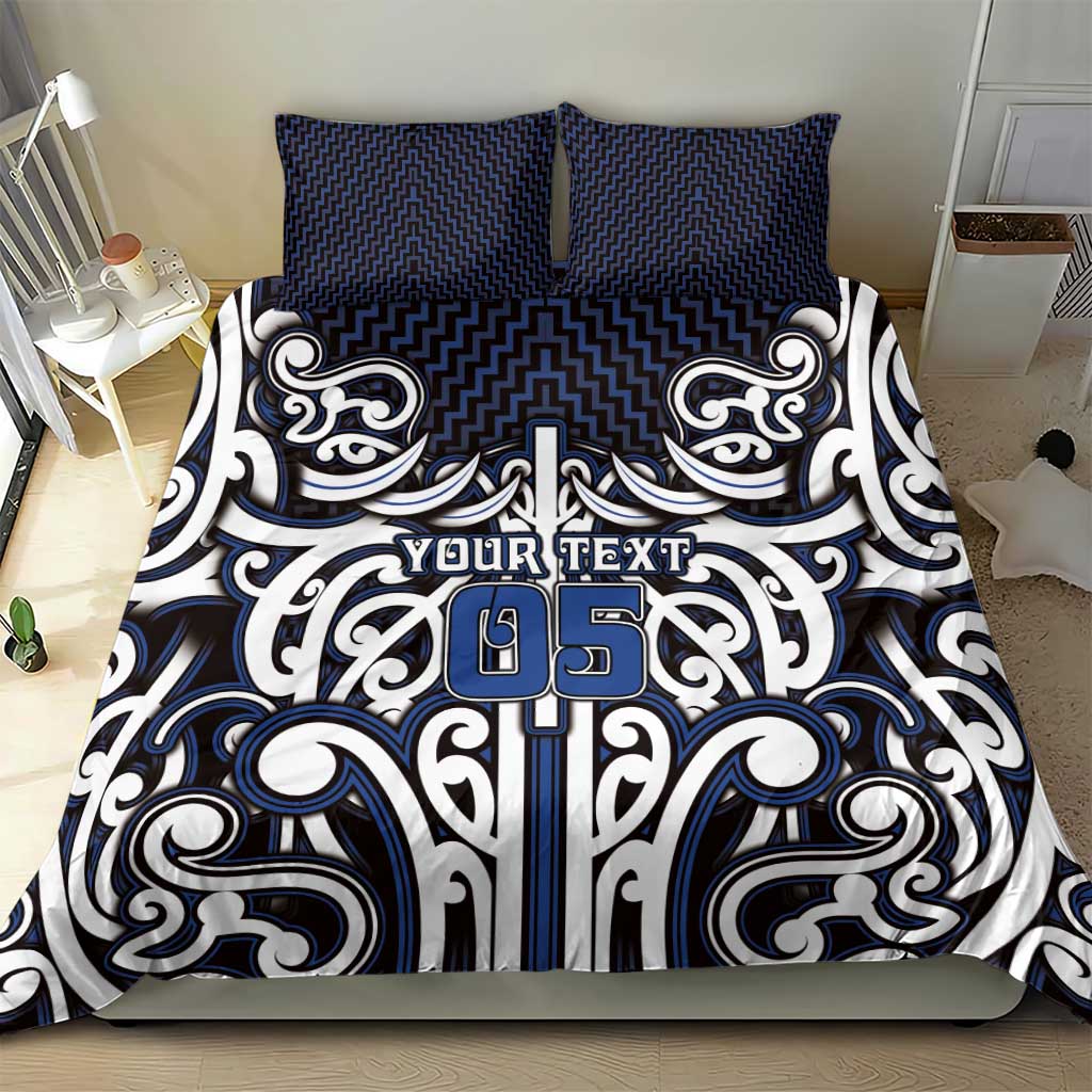 Custom Aotearoa Ngati Tuwharetoa Bedding Set Maori Tribal Pattern Mix Poutama