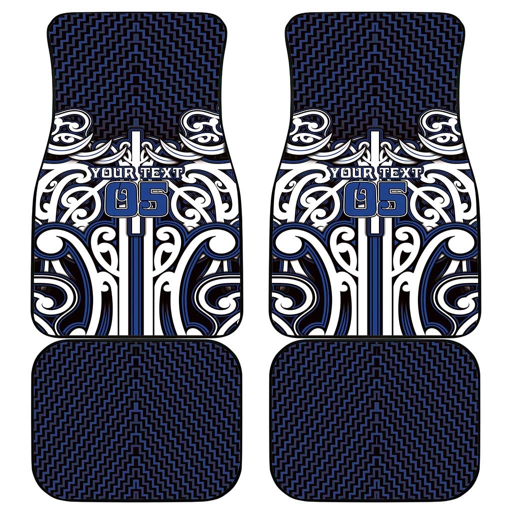 Custom Aotearoa Ngati Tuwharetoa Car Mats Maori Tribal Pattern Mix Poutama