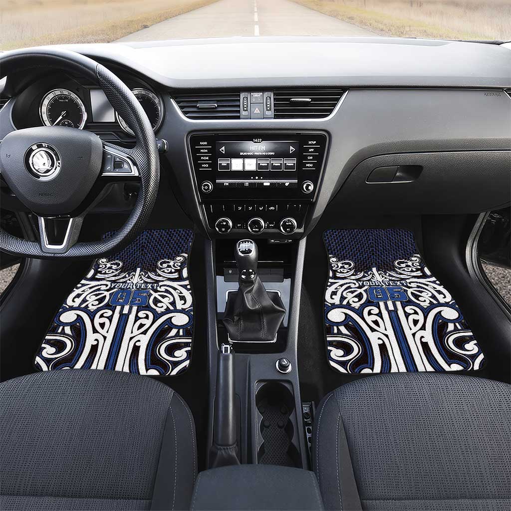 Custom Aotearoa Ngati Tuwharetoa Car Mats Maori Tribal Pattern Mix Poutama