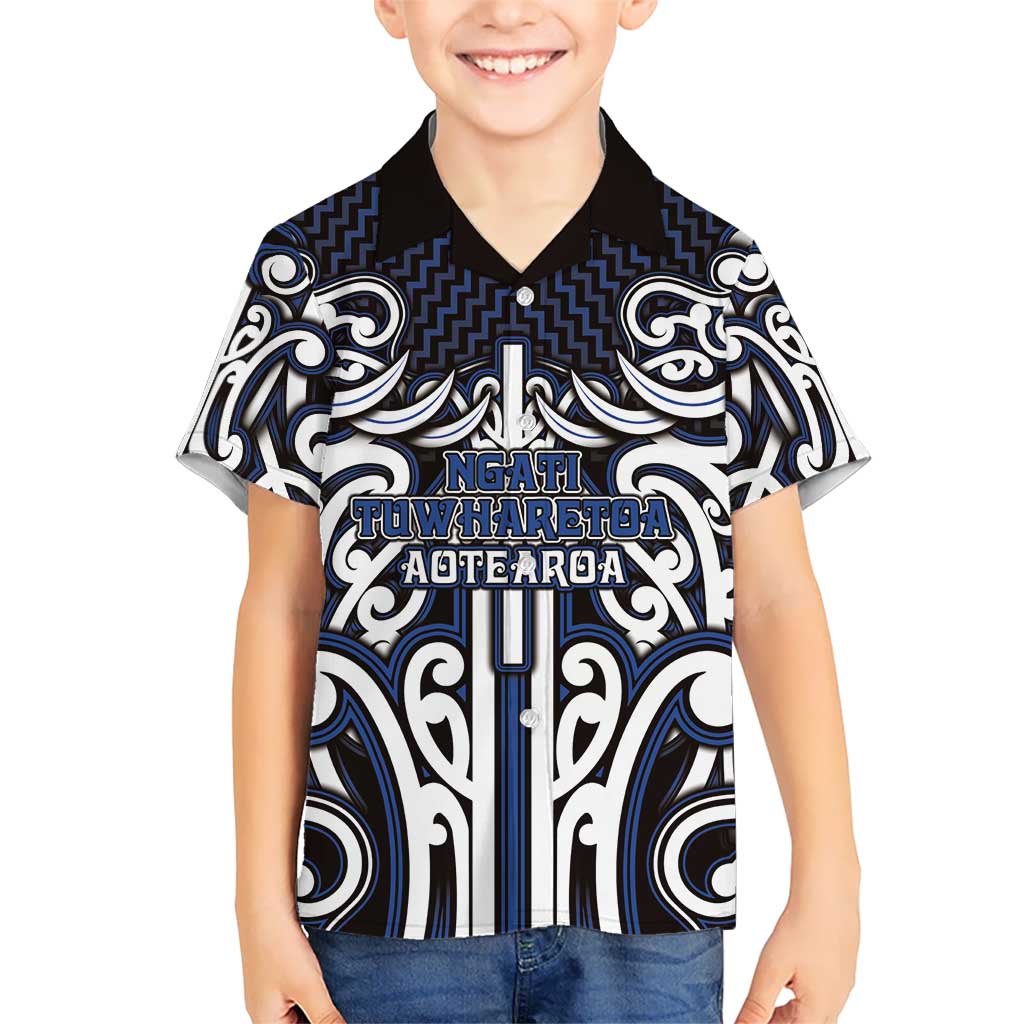 Custom Aotearoa Ngati Tuwharetoa Family Matching Mermaid Dress and Hawaiian Shirt Maori Tribal Pattern Mix Poutama