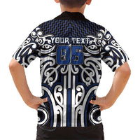 Custom Aotearoa Ngati Tuwharetoa Family Matching Puletasi and Hawaiian Shirt Maori Tribal Pattern Mix Poutama