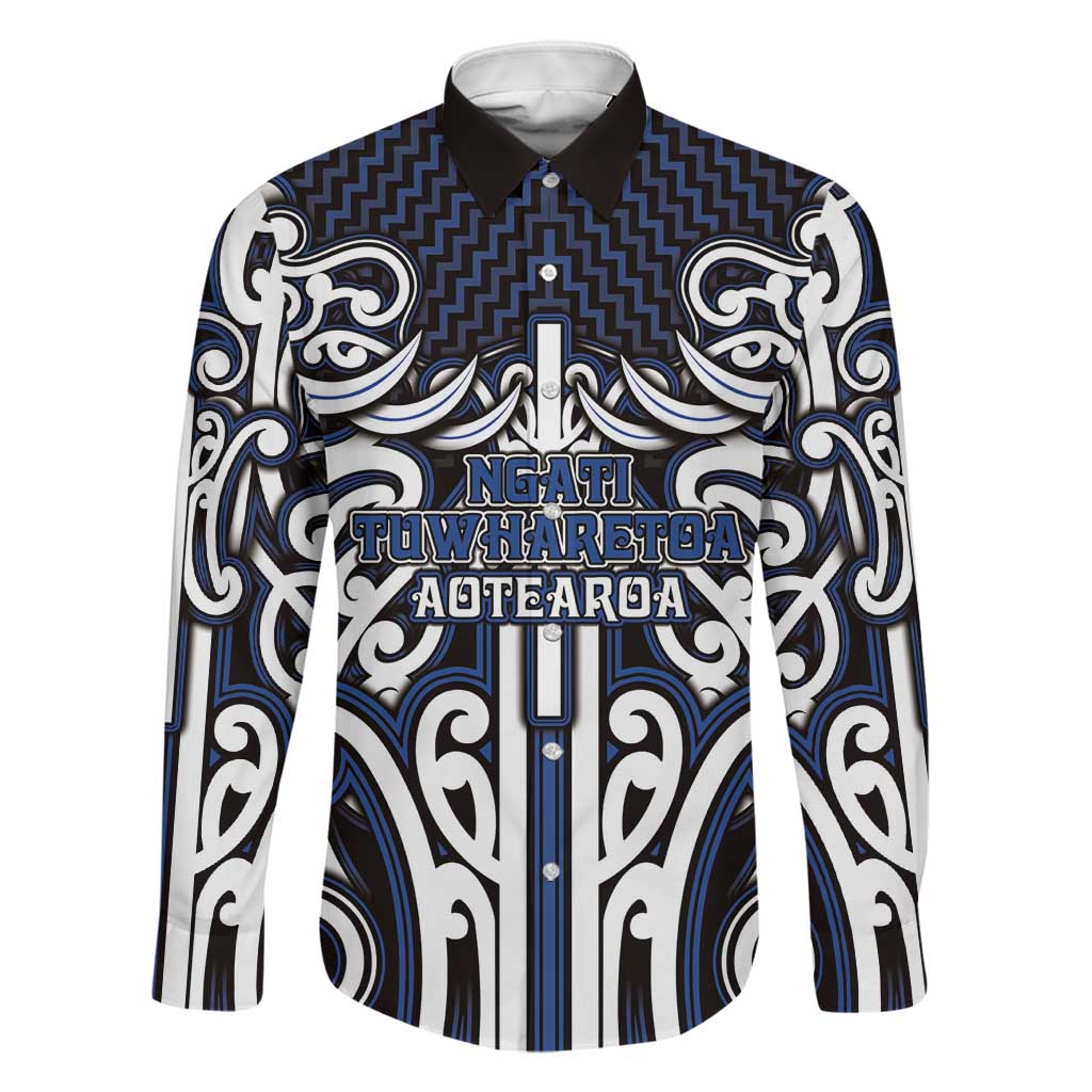 Custom Aotearoa Ngati Tuwharetoa Family Matching Puletasi and Hawaiian Shirt Maori Tribal Pattern Mix Poutama