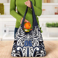 Custom Aotearoa Ngati Tuwharetoa Grocery Bag Maori Tribal Pattern Mix Poutama