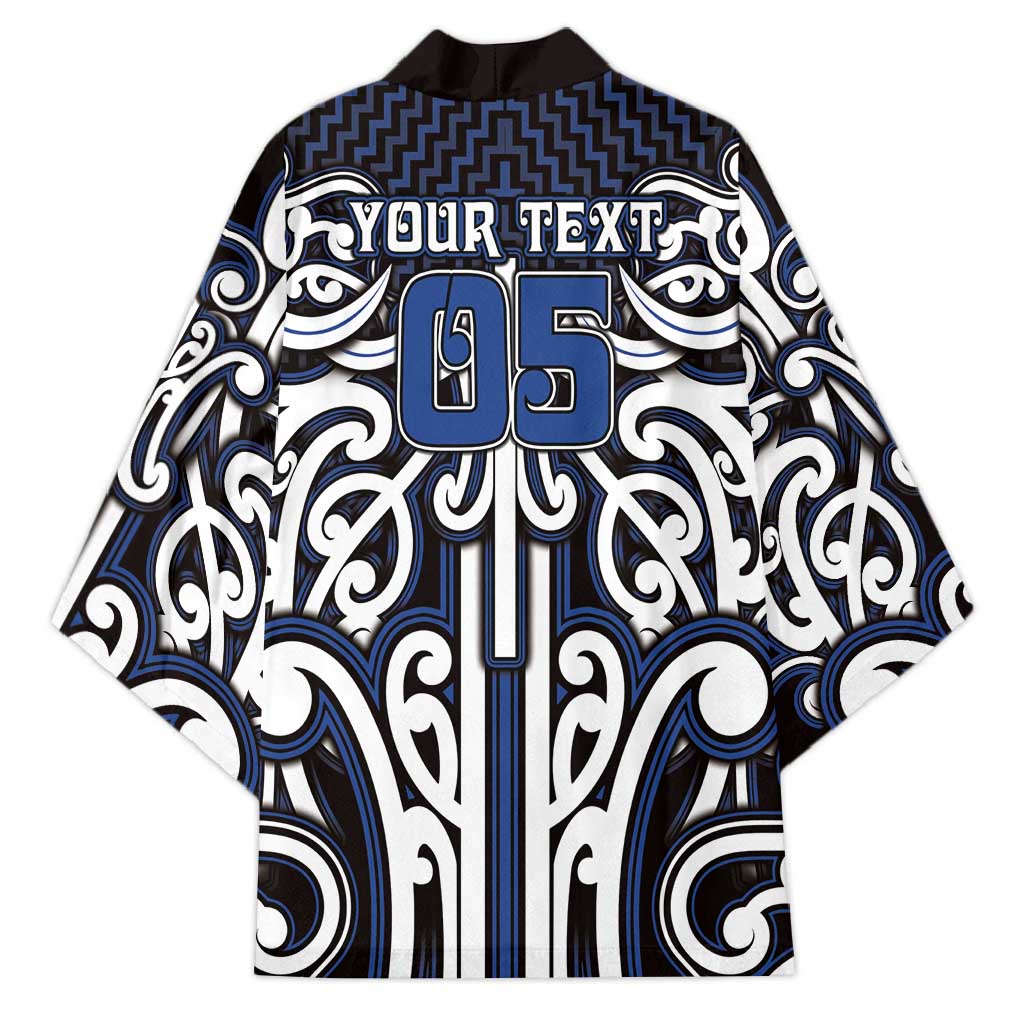 Custom Aotearoa Ngati Tuwharetoa Kimono Maori Tribal Pattern Mix Poutama
