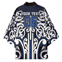 Custom Aotearoa Ngati Tuwharetoa Kimono Maori Tribal Pattern Mix Poutama