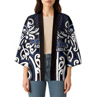 Custom Aotearoa Ngati Tuwharetoa Kimono Maori Tribal Pattern Mix Poutama