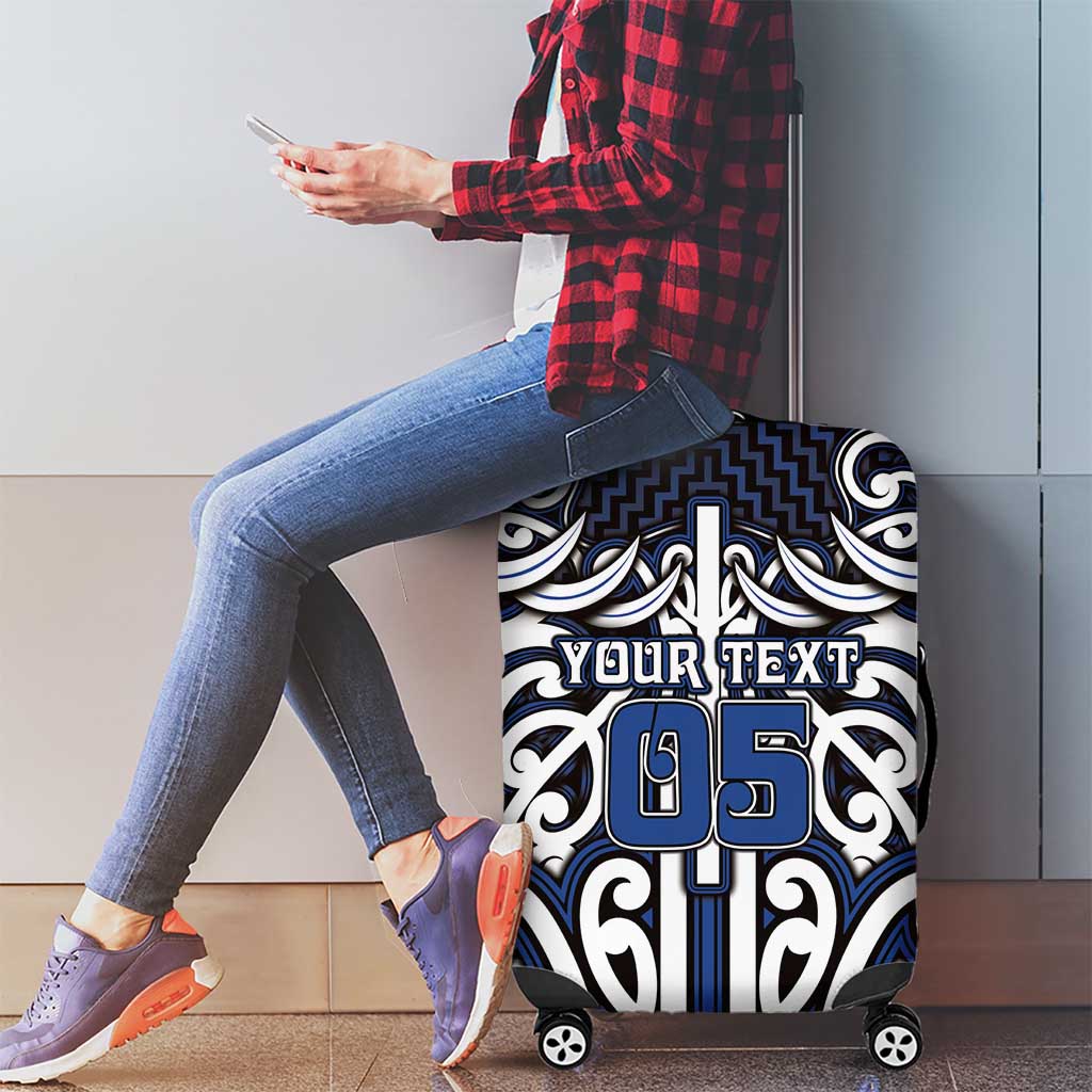 Custom Aotearoa Ngati Tuwharetoa Luggage Cover Maori Tribal Pattern Mix Poutama