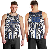 Custom Aotearoa Ngati Tuwharetoa Men Tank Top Maori Tribal Pattern Mix Poutama