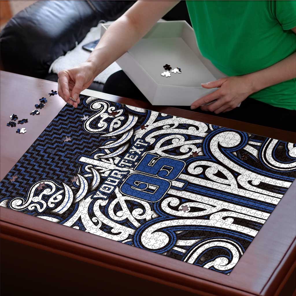Custom Aotearoa Ngati Tuwharetoa Puzzle Maori Tribal Pattern Mix Poutama