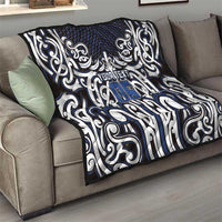 Custom Aotearoa Ngati Tuwharetoa Quilt Maori Tribal Pattern Mix Poutama