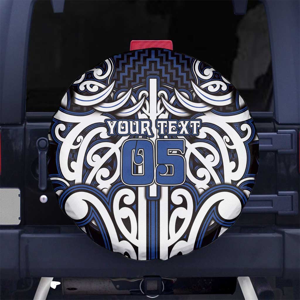 Custom Aotearoa Ngati Tuwharetoa Spare Tire Cover Maori Tribal Pattern Mix Poutama