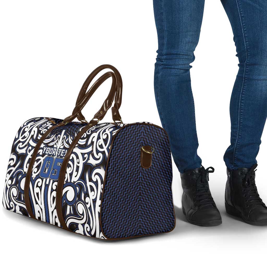 Custom Aotearoa Ngati Tuwharetoa Travel Bag Maori Tribal Pattern Mix Poutama