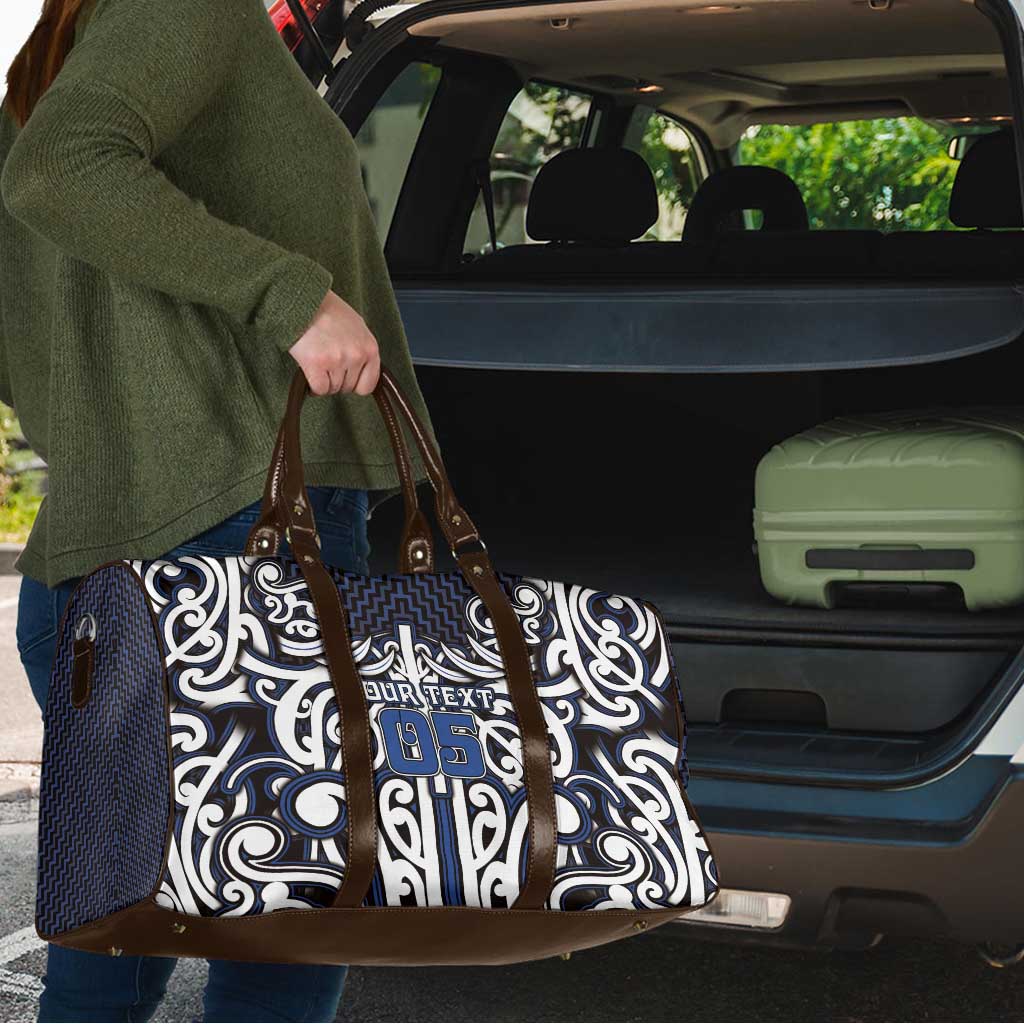 Custom Aotearoa Ngati Tuwharetoa Travel Bag Maori Tribal Pattern Mix Poutama