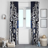 Custom Aotearoa Ngati Tuwharetoa Window Curtain Maori Tribal Pattern Mix Poutama