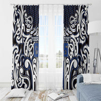Custom Aotearoa Ngati Tuwharetoa Window Curtain Maori Tribal Pattern Mix Poutama