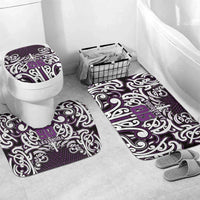 Custom Aotearoa Rangitane Bathroom Set Maori Tribal Pattern Mix Poutama