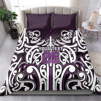 Custom Aotearoa Rangitane Bedding Set Maori Tribal Pattern Mix Poutama