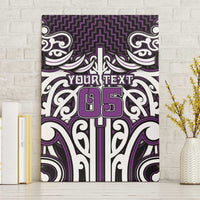 Custom Aotearoa Rangitane Canvas Wall Art Maori Tribal Pattern Mix Poutama
