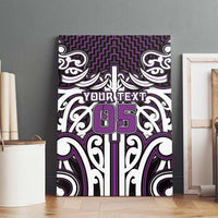 Custom Aotearoa Rangitane Canvas Wall Art Maori Tribal Pattern Mix Poutama