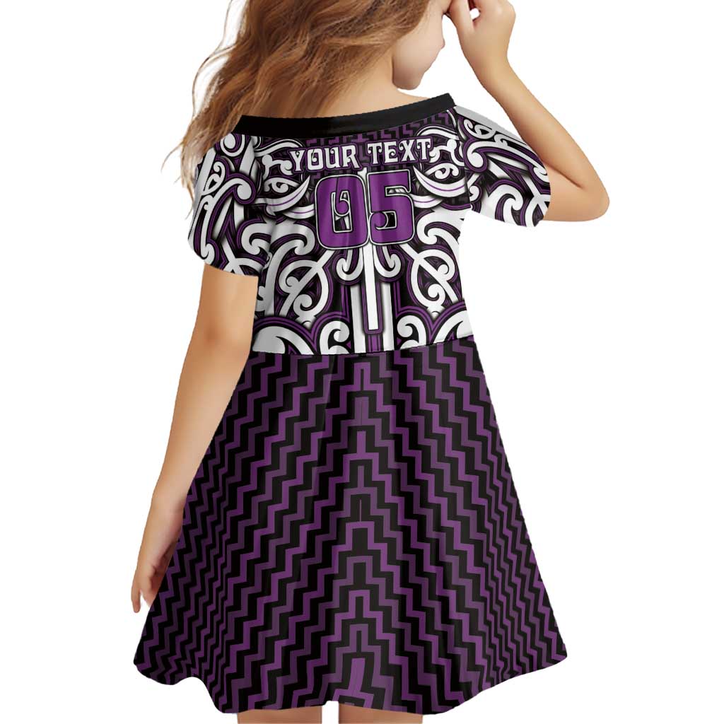Custom Aotearoa Rangitane Family Matching Off The Shoulder Long Sleeve Dress and Hawaiian Shirt Maori Tribal Pattern Mix Poutama