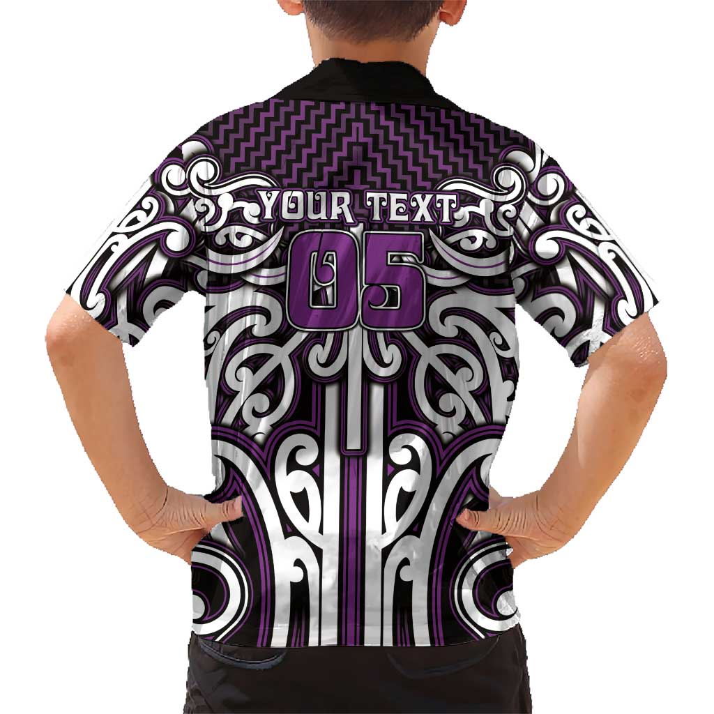 Custom Aotearoa Rangitane Hawaiian Shirt Maori Tribal Pattern Mix Poutama