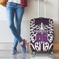 Custom Aotearoa Rangitane Luggage Cover Maori Tribal Pattern Mix Poutama