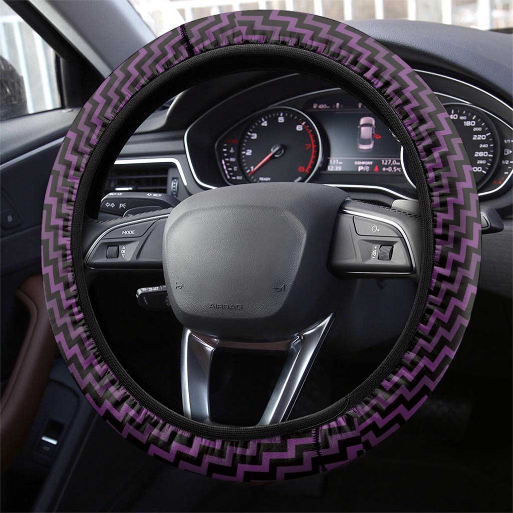 Aotearoa Rangitane Steering Wheel Cover Maori Tribal Pattern Mix Poutama