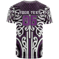 Custom Aotearoa Rangitane T Shirt Maori Tribal Pattern Mix Poutama