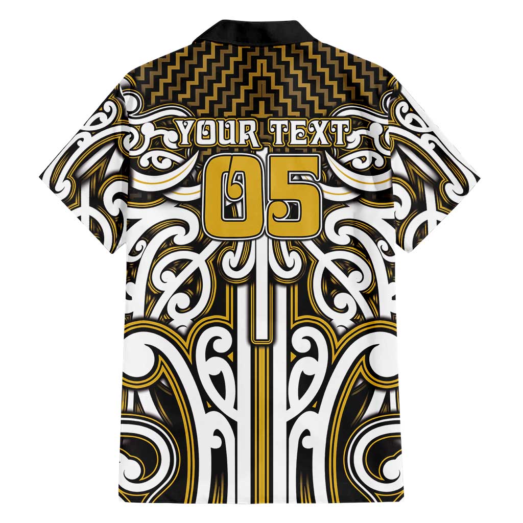 Custom Aotearoa Taranaki Family Matching Puletasi and Hawaiian Shirt Maori Tribal Pattern Mix Poutama