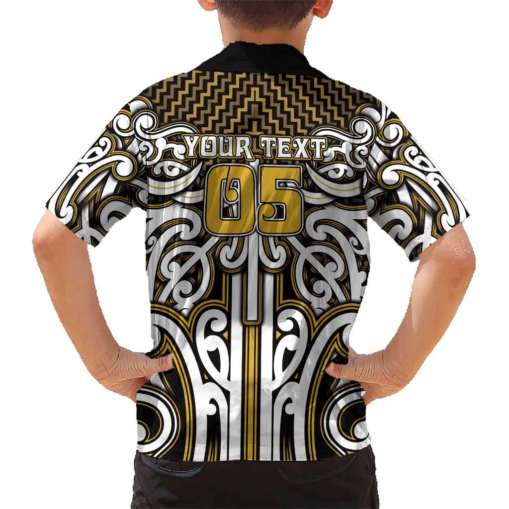 Custom Aotearoa Taranaki Family Matching Tank Maxi Dress and Hawaiian Shirt Maori Tribal Pattern Mix Poutama