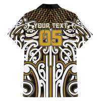 Custom Aotearoa Taranaki Family Matching Tank Maxi Dress and Hawaiian Shirt Maori Tribal Pattern Mix Poutama