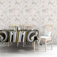 Custom Aotearoa Taranaki Tablecloth Maori Tribal Pattern Mix Poutama