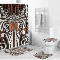Custom Aotearoa Waikato Bathroom Set Maori Tribal Pattern Mix Poutama
