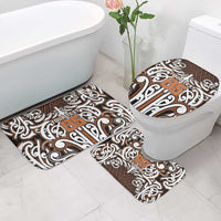 Custom Aotearoa Waikato Bathroom Set Maori Tribal Pattern Mix Poutama