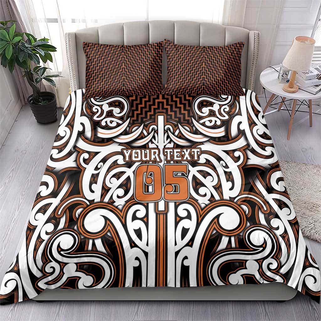 Custom Aotearoa Waikato Bedding Set Maori Tribal Pattern Mix Poutama