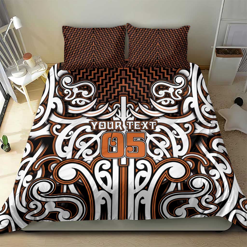 Custom Aotearoa Waikato Bedding Set Maori Tribal Pattern Mix Poutama