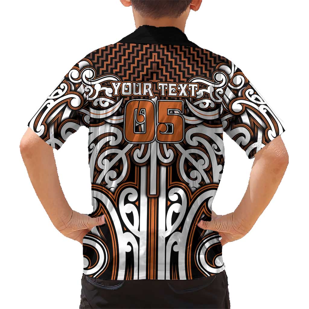 Custom Aotearoa Waikato Family Matching Summer Maxi Dress and Hawaiian Shirt Maori Tribal Pattern Mix Poutama