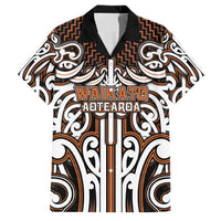 Custom Aotearoa Waikato Family Matching Summer Maxi Dress and Hawaiian Shirt Maori Tribal Pattern Mix Poutama
