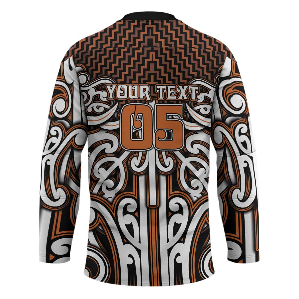 Custom Aotearoa Waikato Hockey Jersey Maori Tribal Pattern Mix Poutama