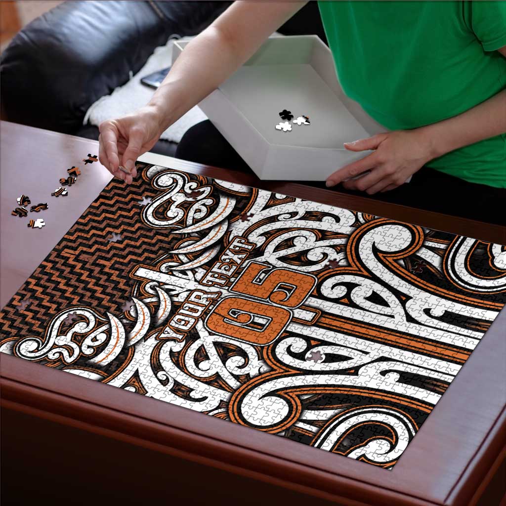 Custom Aotearoa Waikato Puzzle Maori Tribal Pattern Mix Poutama LT05 - Polynesian Pride